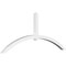 Ekena Millwork Archdale Architectural Grade PVC Gable Bracket, 108"W x 45"H x 4"D x 4"F, 10/12 Pitch GBP108X45X0404ARC00 - alternate 1